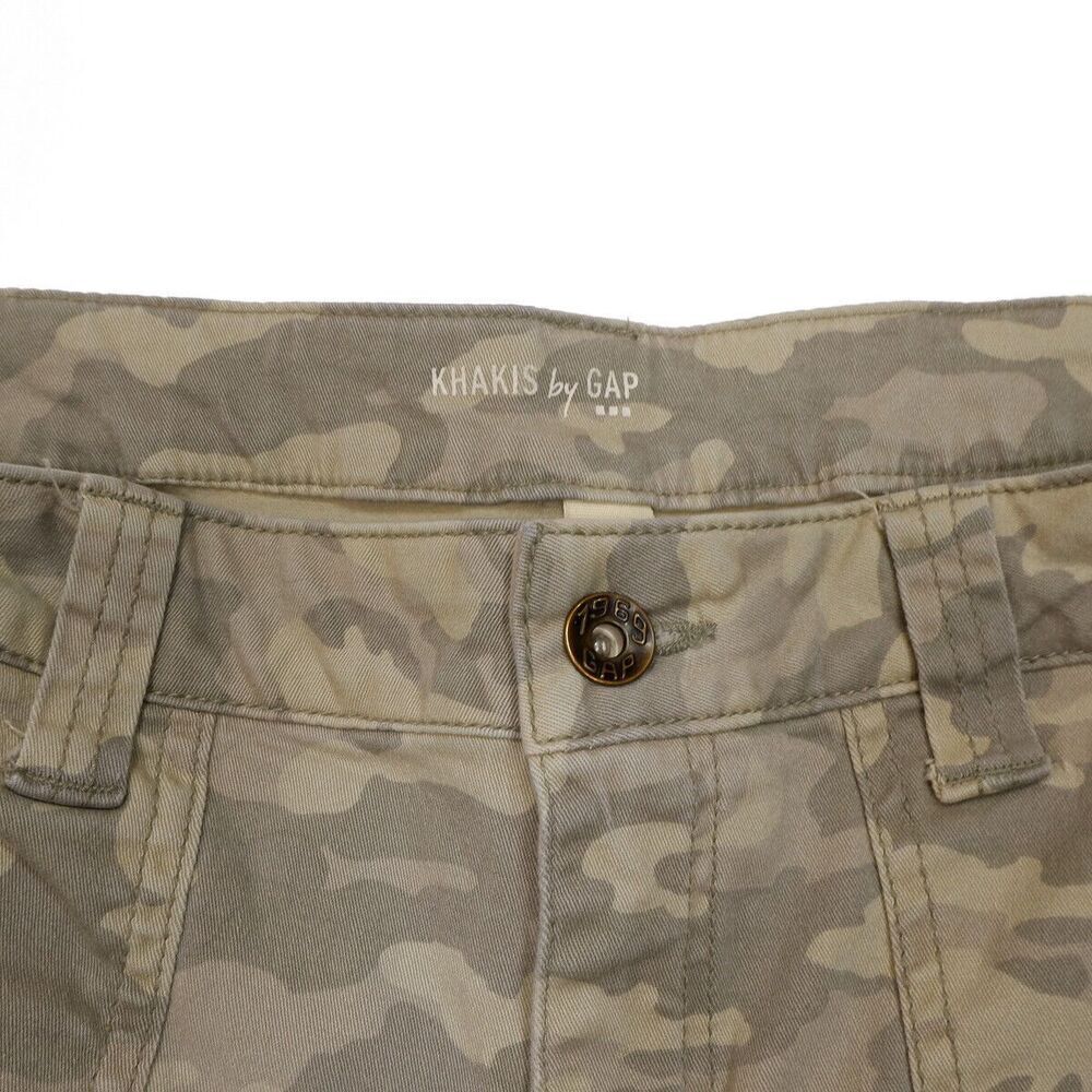 Khakis by Gap Pants Womens Size 8 Ankle Camouflage Stretch Measures 30 x 25.5 - Picture 9 of 10
